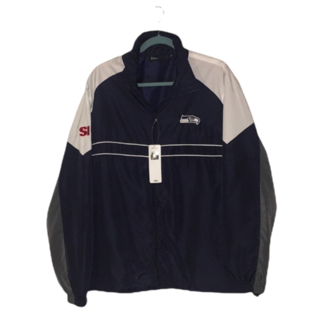 NFL Seattle Seahawks Windbreaker L NWT